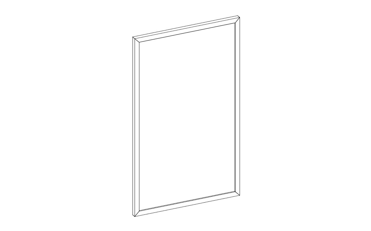 600-M1 Mirror, Framed 1” Metal - 600-M1 - The Furniture Guild