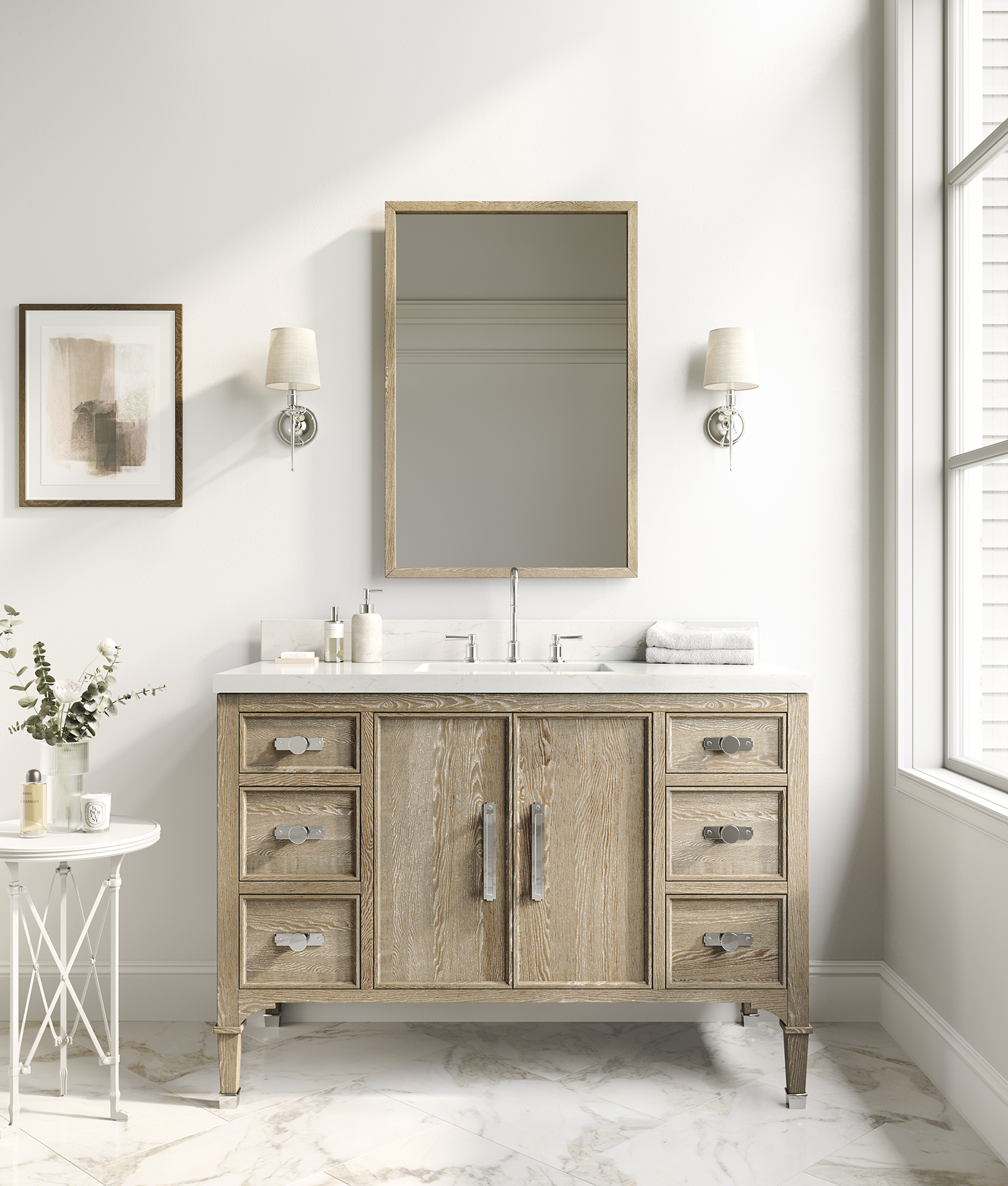 Guilder Classic weathered oak vanity