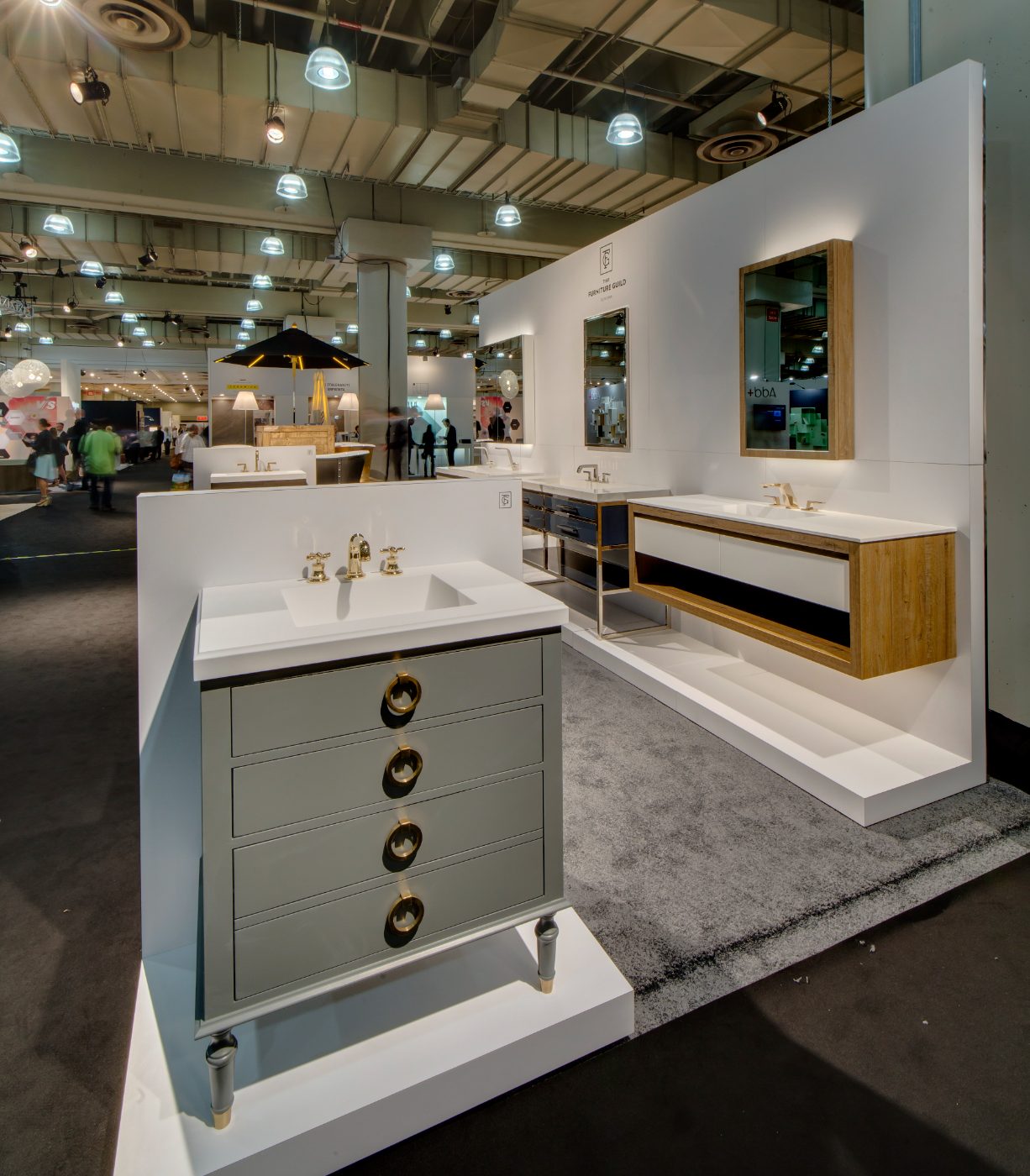 Vanity on a showroom floor